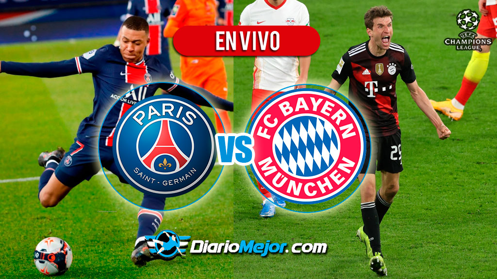 PSG vs Bayern Múnich EN VIVO ONLINE, Hora Y Donde Ver  Champions